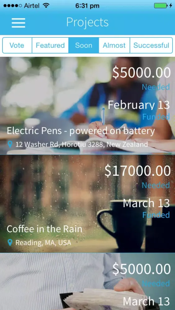 Pledge Crowdfunding স্ক্রিনশট