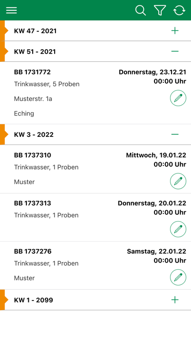 ALSA - AGROLAB Sampling App Screenshots