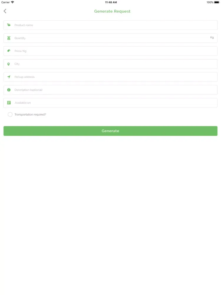 Tangkapan layar Farmer AgroWave iPad 