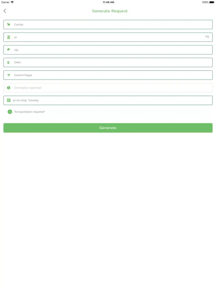 Tangkapan layar Farmer AgroWave iPad 