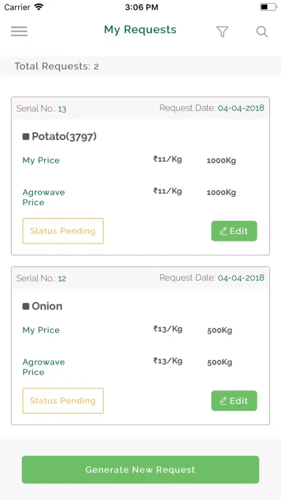 Tangkapan layar Farmer AgroWave