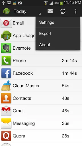 Скриншоты App Usage Tracker