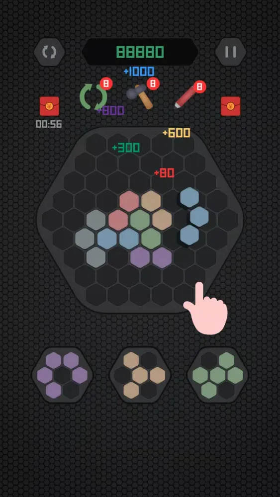 Pop Hexagon : Neon سکرین شاٹس