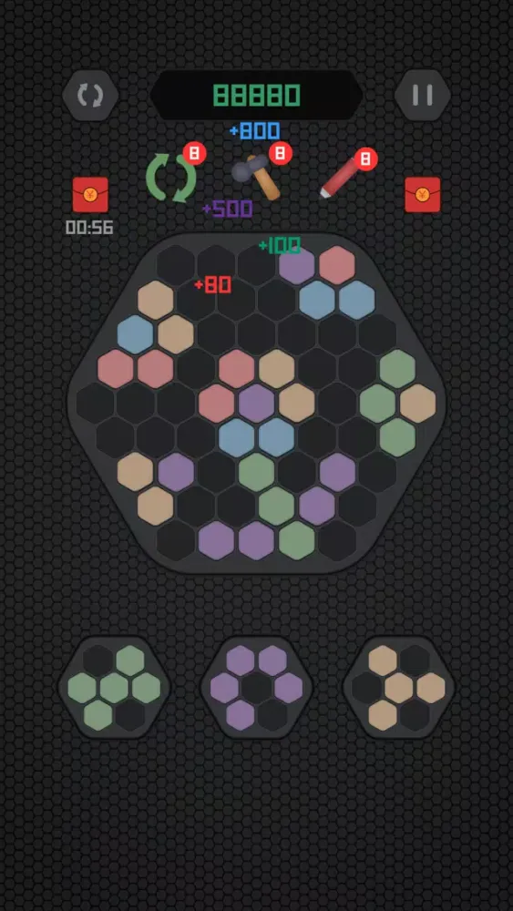 Pop Hexagon : Neon سکرین شاٹس