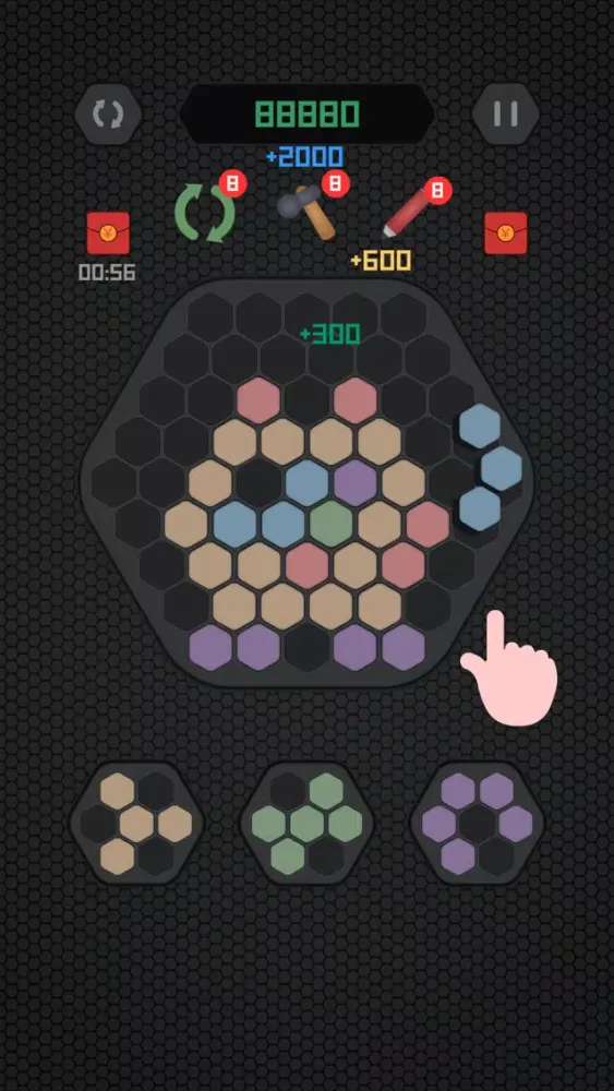 Pop Hexagon : Neon سکرین شاٹس