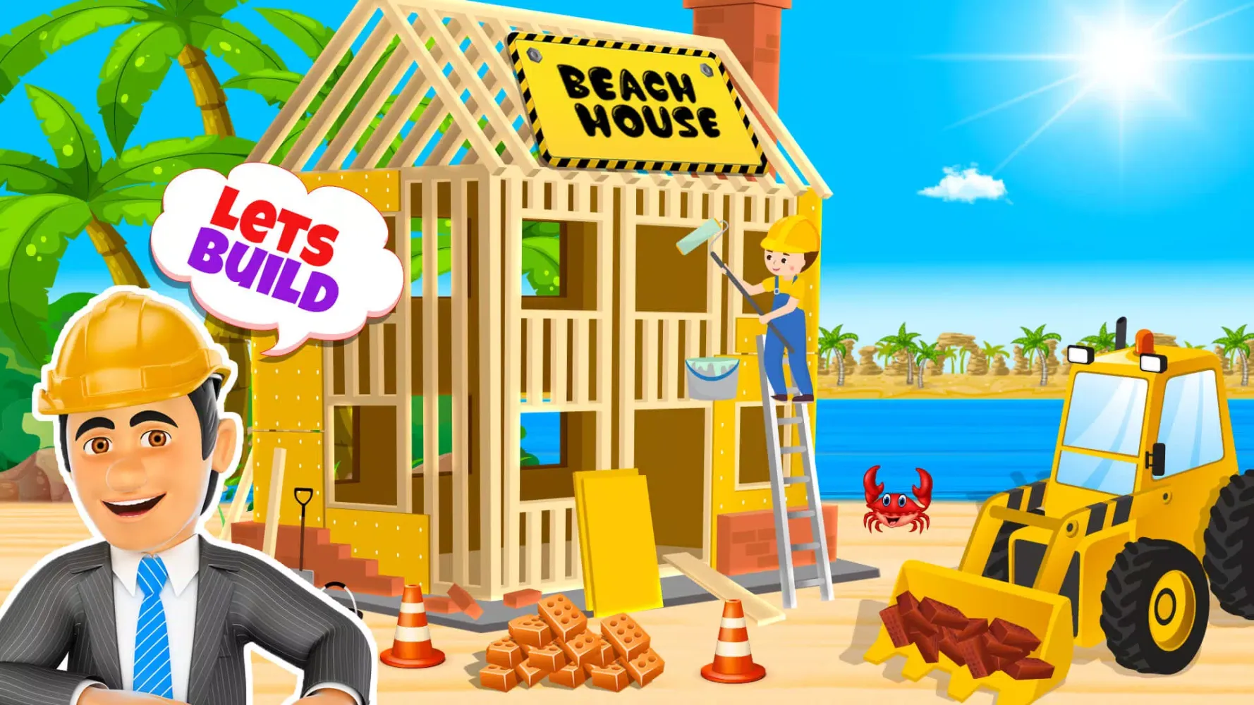 Beach House Construction Games Screenshots
