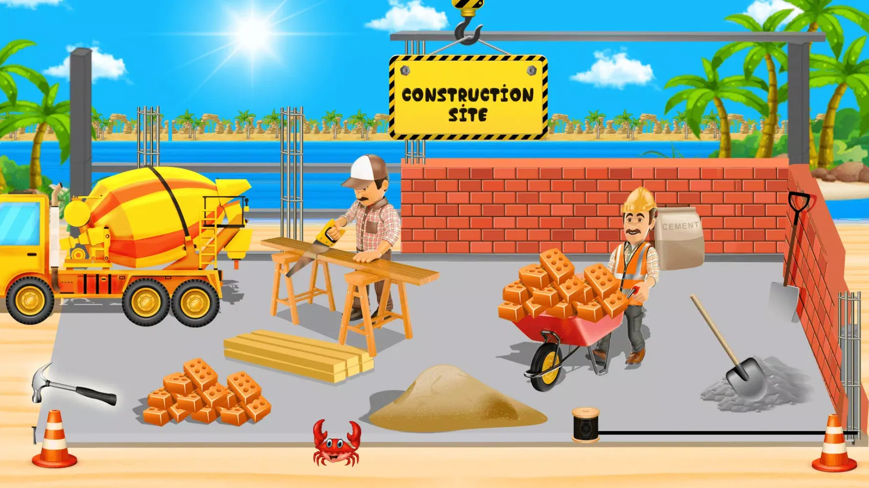 Beach House Construction Games Screenshots