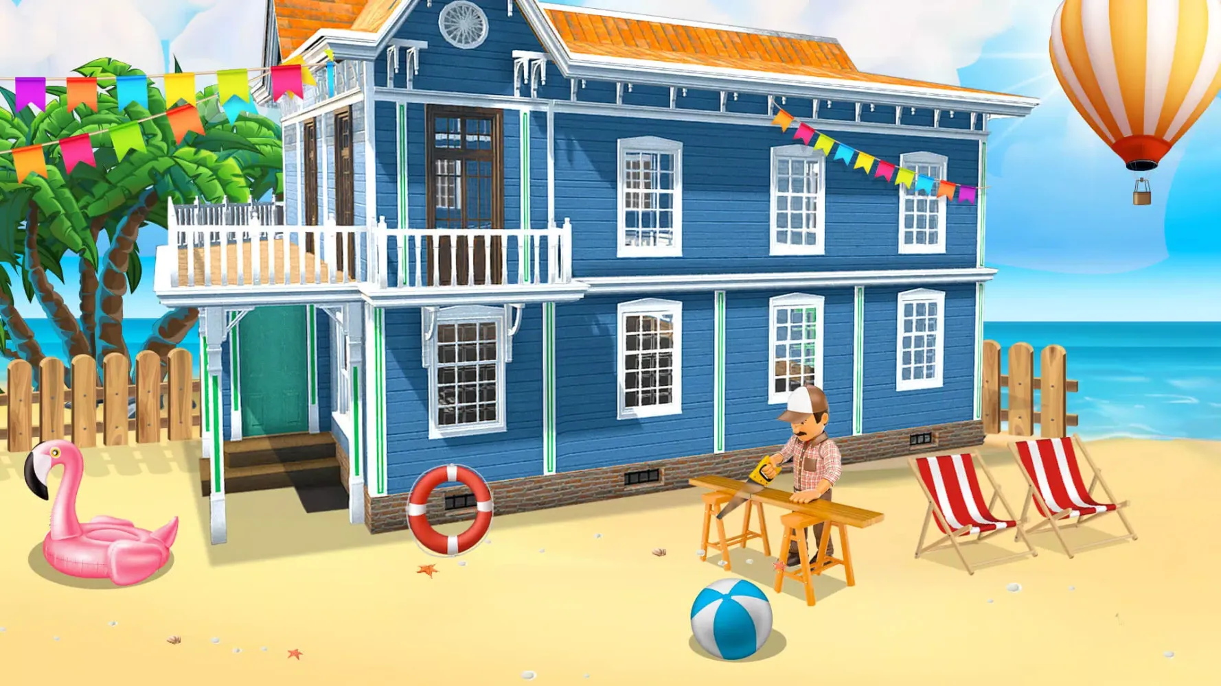Beach House Construction Games Screenshots