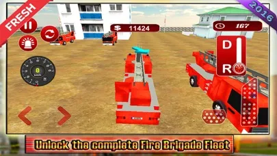 Capturas de tela do Fire Truck Driving 2016 Adventure – Real Firefighter Simulator with Emergency Parking and Fire Brigade Sirens