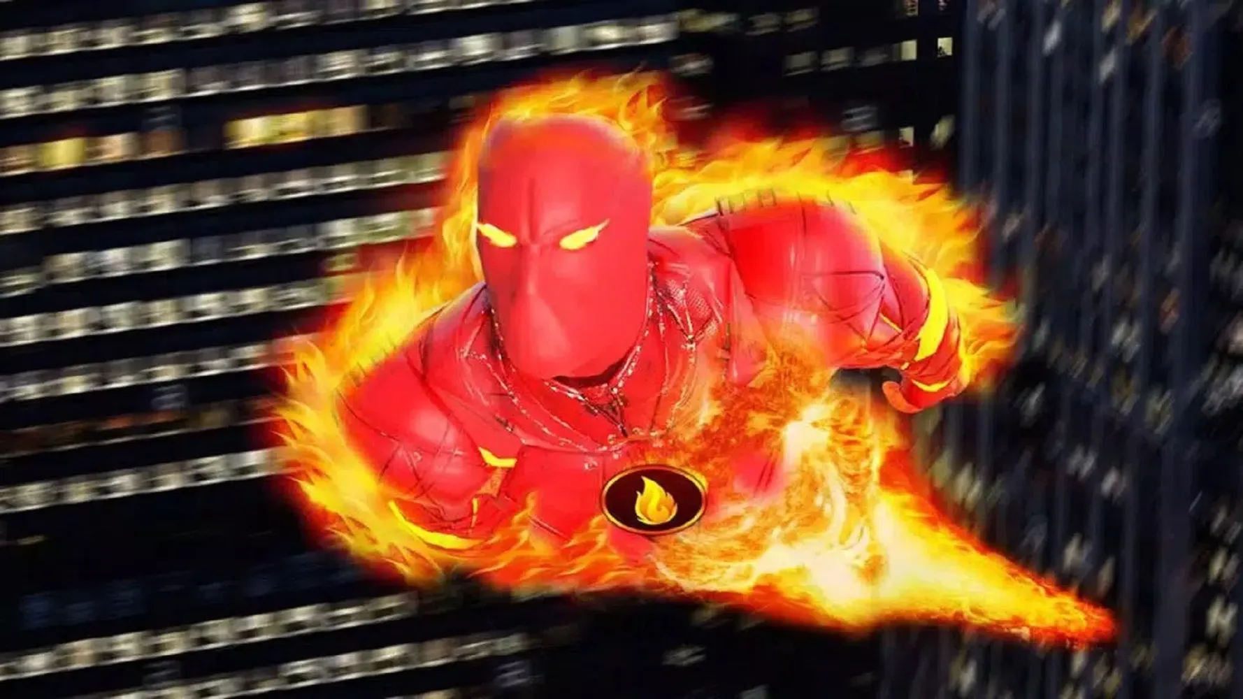 Flying Fire Hero Robot Game Screenshots
