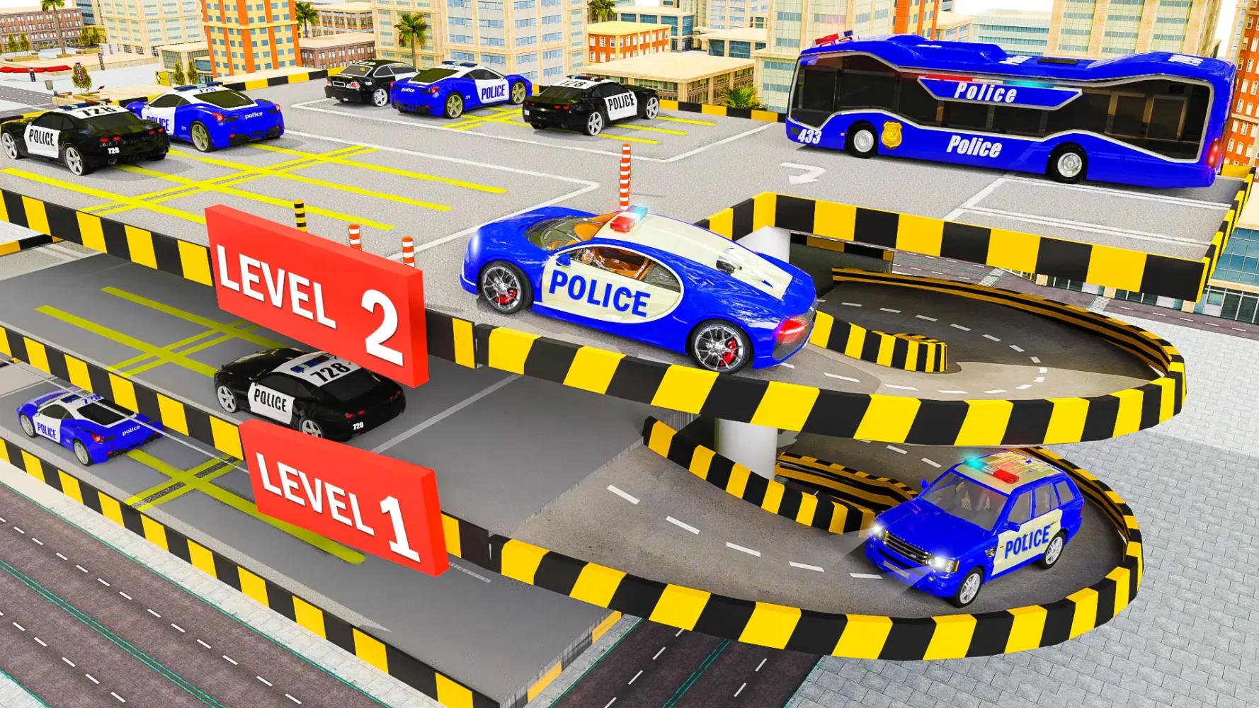 Multi Level Police Car Parking স্ক্রিনশট