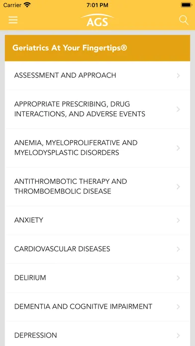 Zrzuty ekranu Geriatrics At Your Fingertips