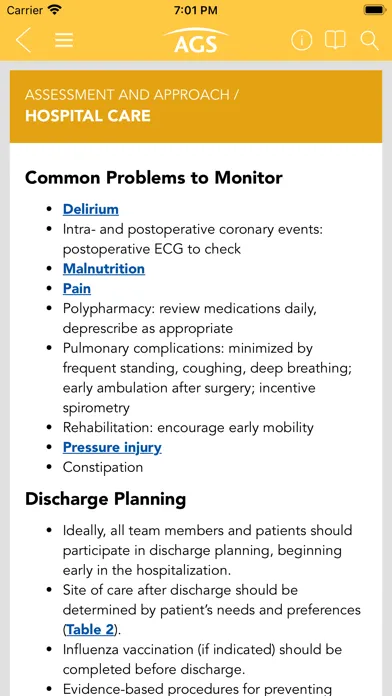 Zrzuty ekranu Geriatrics At Your Fingertips