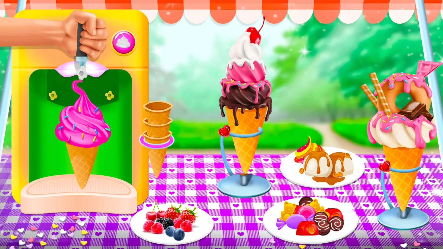 Ice Cream Snow Cone Maker Game Screenshots