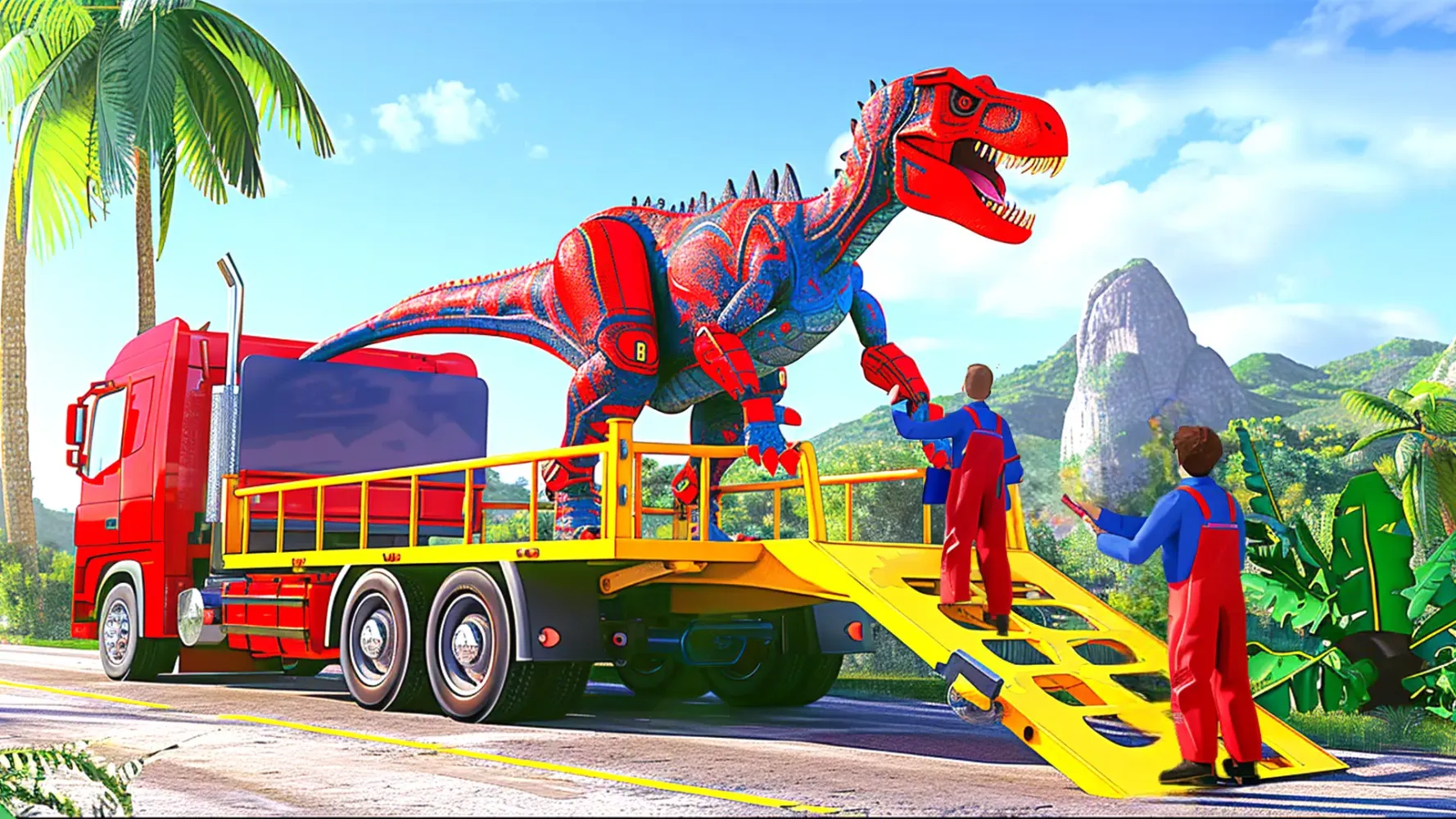 صور Truck Transport Sim Dino Robot