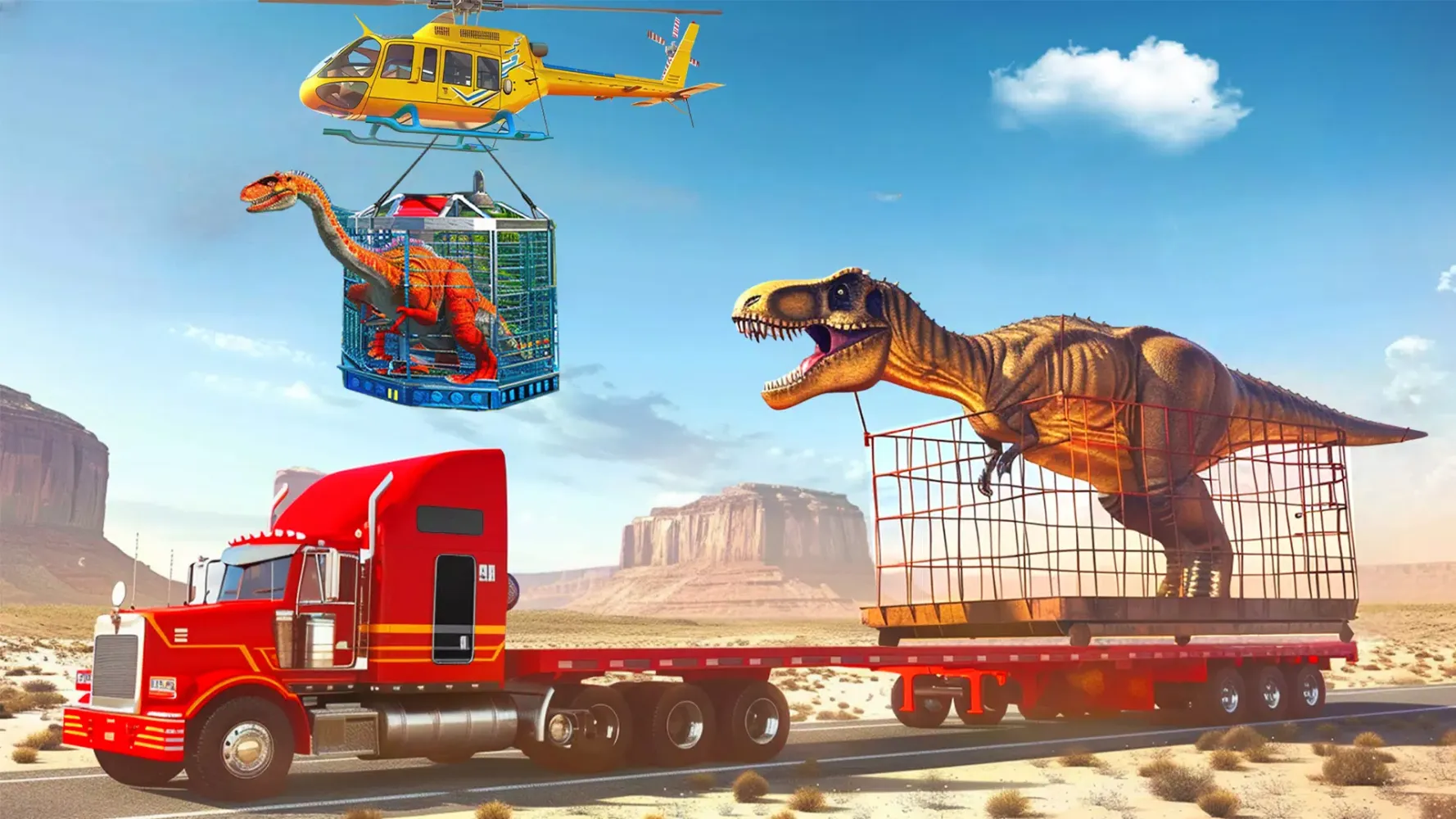 صور Truck Transport Sim Dino Robot
