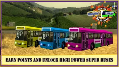 Capturas de tela do School Bus Demolition Crash Championship - Derby Racing Simulator