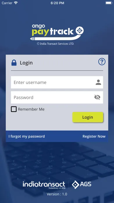 Ongo PayTrack Ekran Görüntüleri