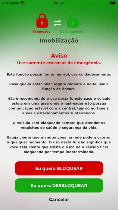 Captures d'écran de Bans Rastreamento Brasil