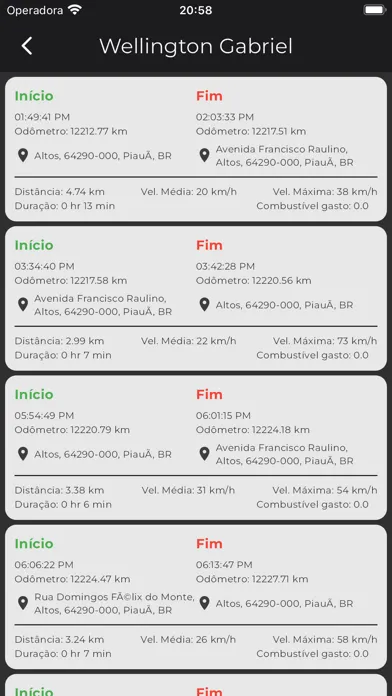 Captures d'écran de Bans Rastreamento Brasil