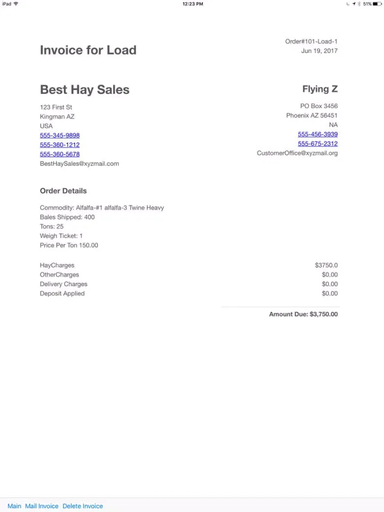 Captures d'écran de AgSys Hay Inventory iPad 