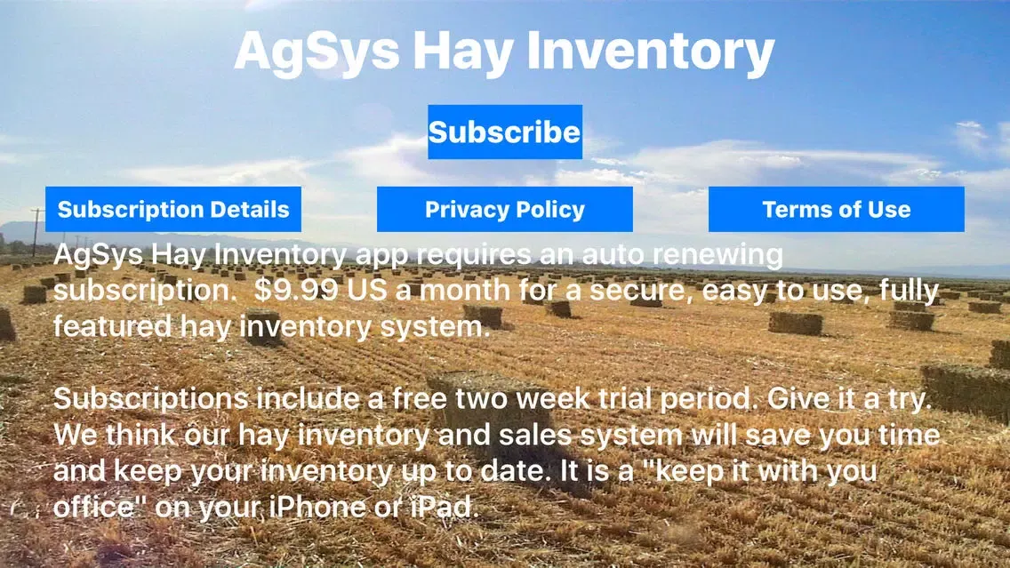 Captures d'écran de AgSys Hay Inventory