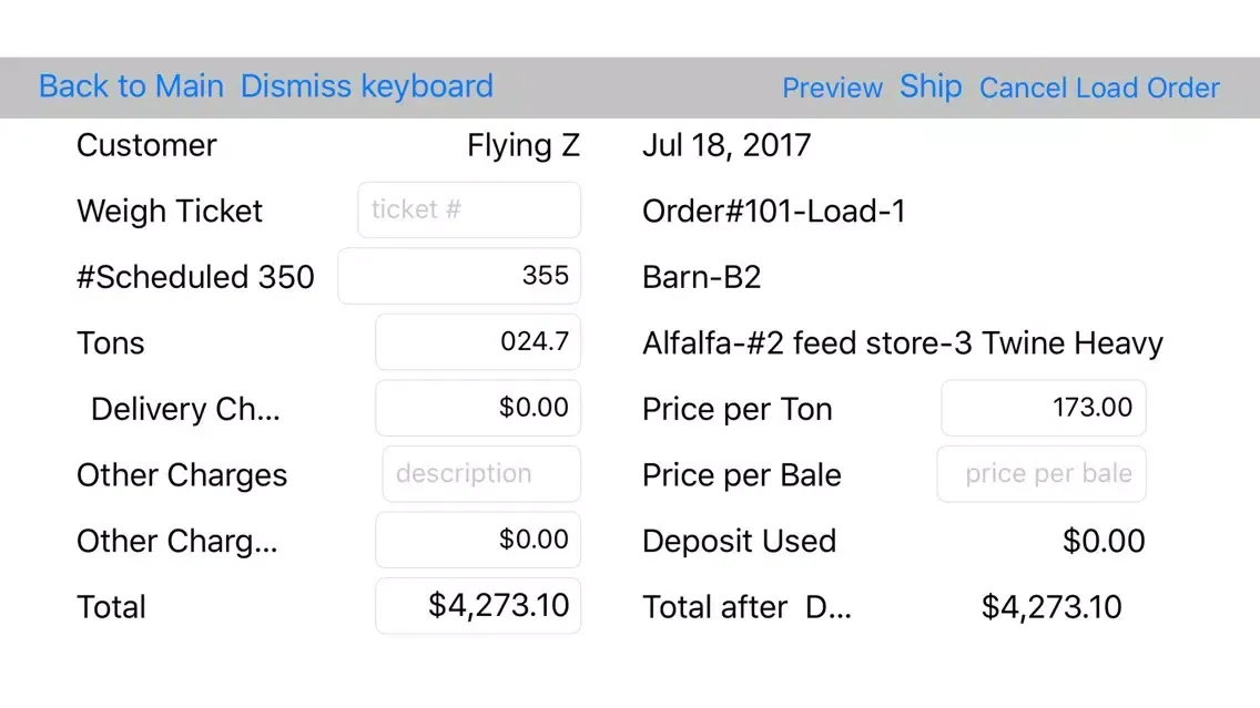 Captures d'écran de AgSys Hay Inventory