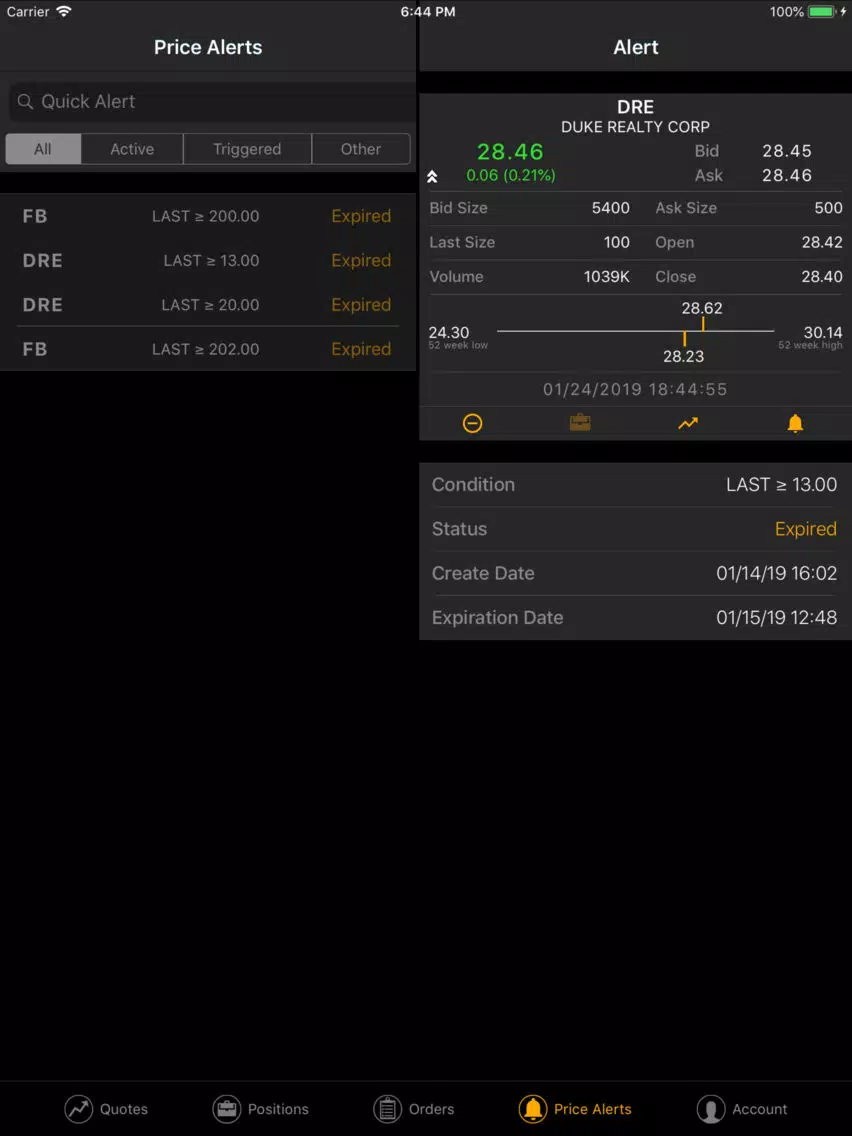 Avant Garde Trading iPad 应用截图
