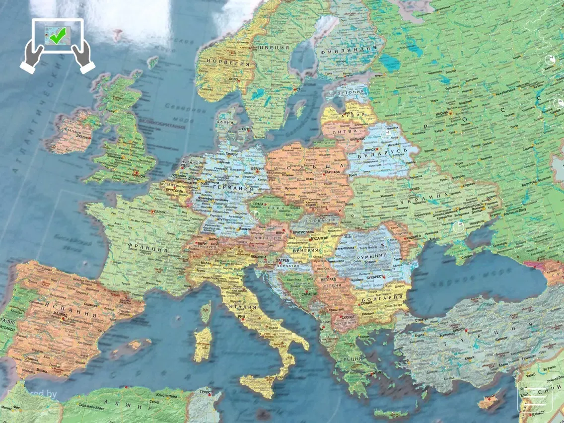 تصاویر AR Map Europe iPad 