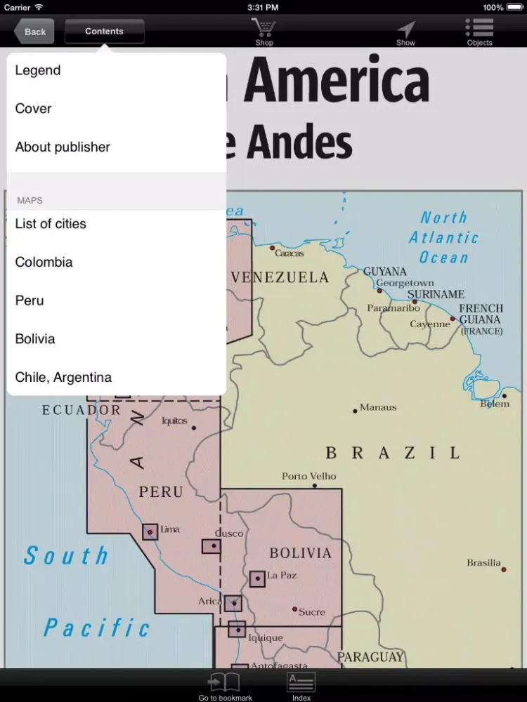 South America. The Andes iPad  스크린샷