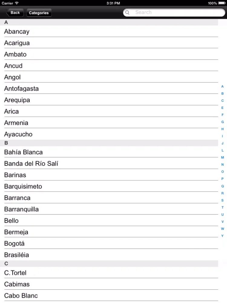 South America. The Andes iPad  스크린샷