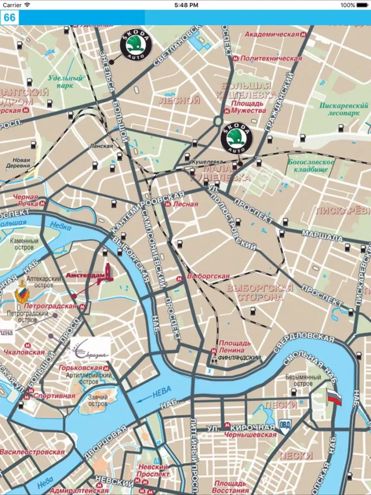Leningrad region. Road Atlas iPad 应用截图