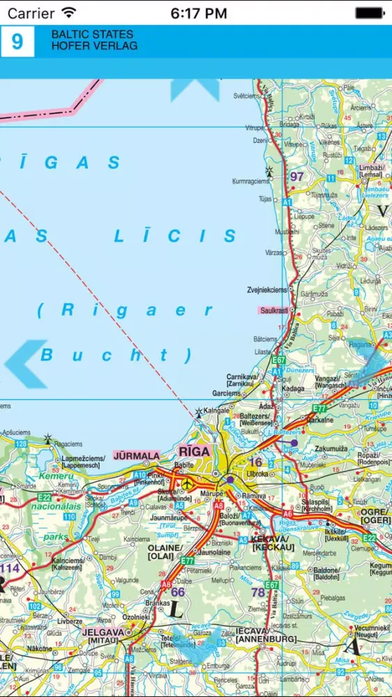 Baltics. Road map. Screenshots