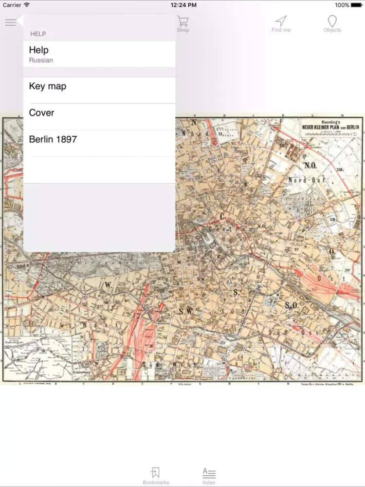 Capturas de pantalla de Berlin 1897. Historical Map. iPad 