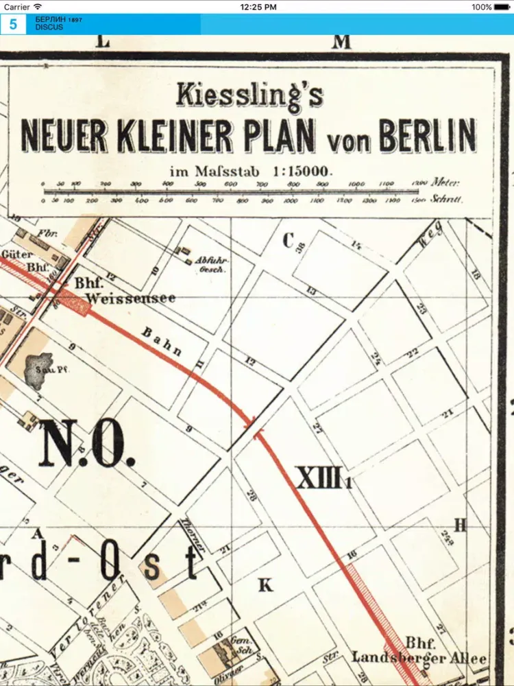 Capturas de pantalla de Berlin 1897. Historical Map. iPad 