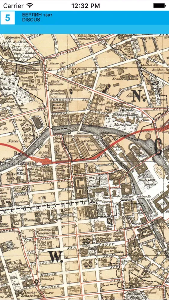 Capturas de pantalla de Berlin 1897. Historical Map.