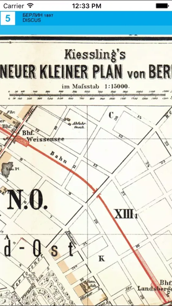 Capturas de pantalla de Berlin 1897. Historical Map.