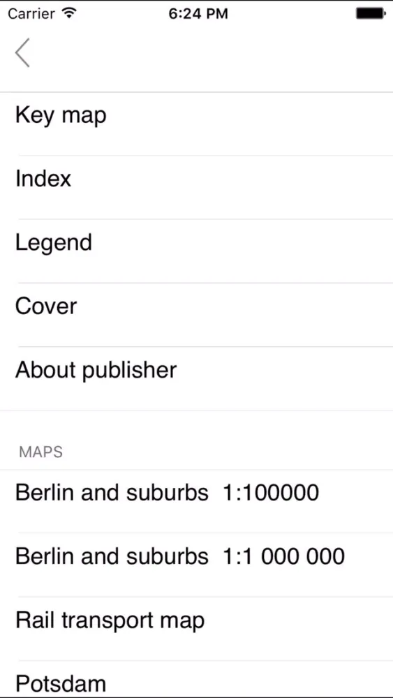 Berlin and Potsdam. Road and tourist map স্ক্রিনশট