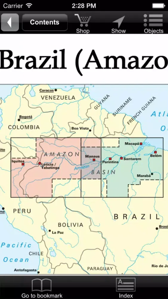 Brazil (Amazon). Tourist map. Ekran Görüntüleri