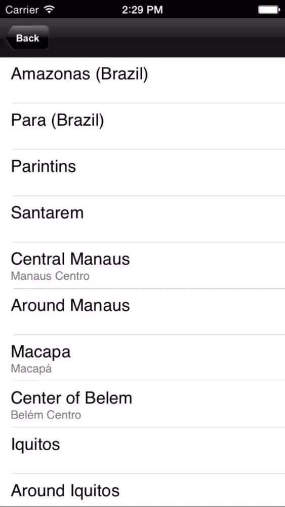 Brazil (Amazon). Tourist map. Ekran Görüntüleri
