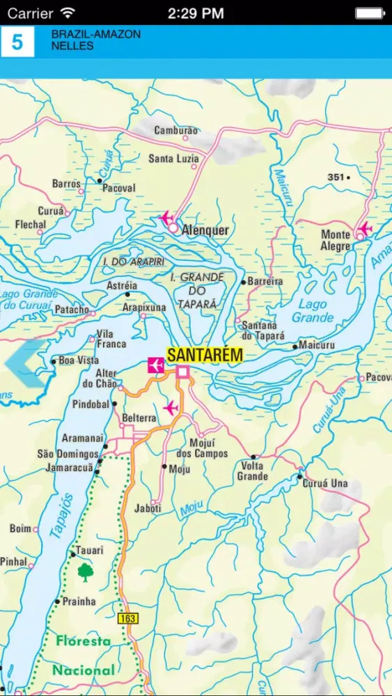 Brazil (Amazon). Tourist map. Ekran Görüntüleri