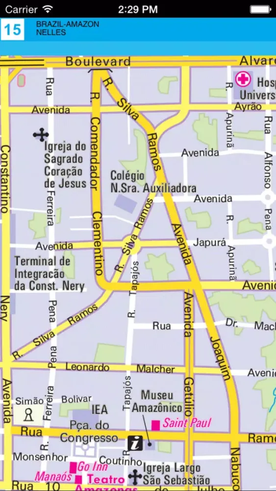 Brazil (Amazon). Tourist map. Ekran Görüntüleri