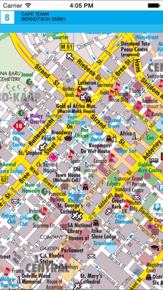 Cape Town. Road map.應用截圖