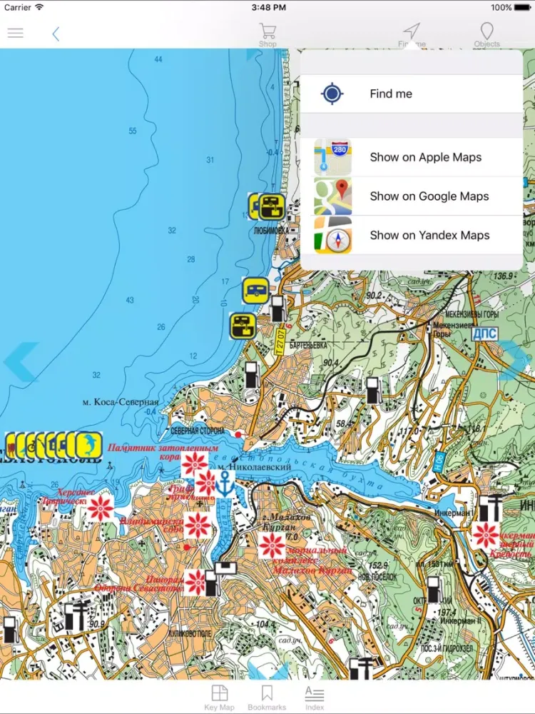 Captures d'écran de Crimea. Tourist Map iPad 