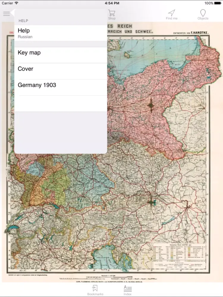 Screenshot di Germany 1903. Historical map. iPad 
