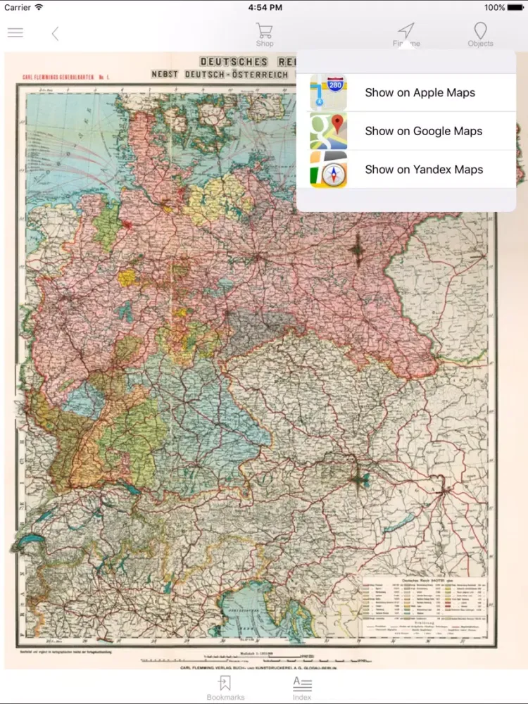 Screenshot di Germany 1903. Historical map. iPad 