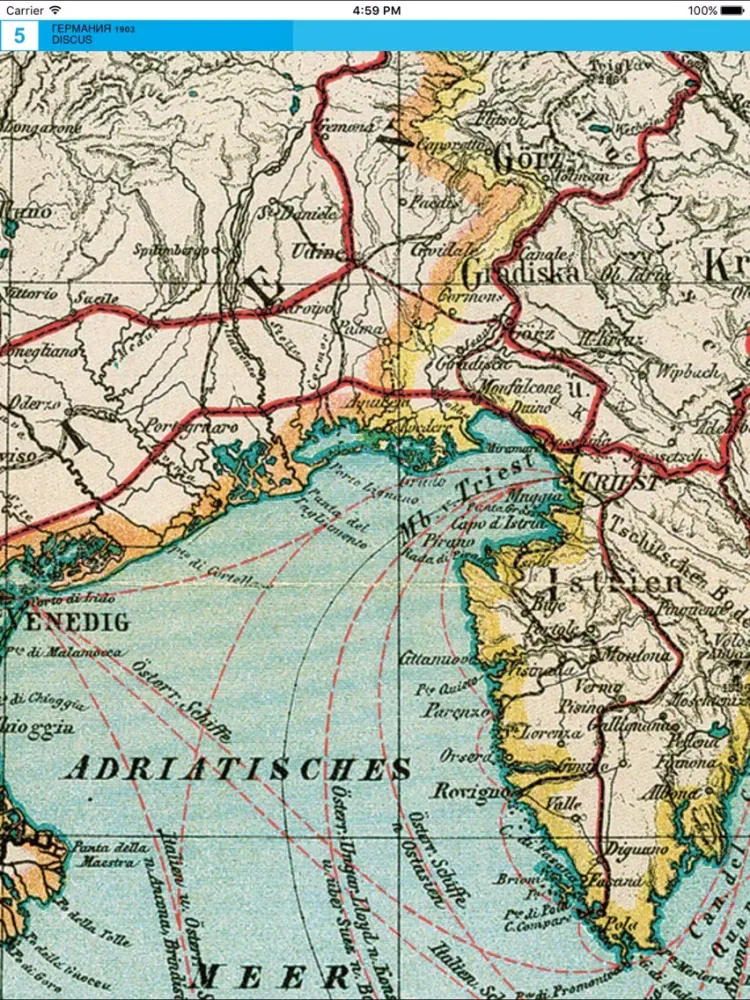 Screenshot di Germany 1903. Historical map. iPad 