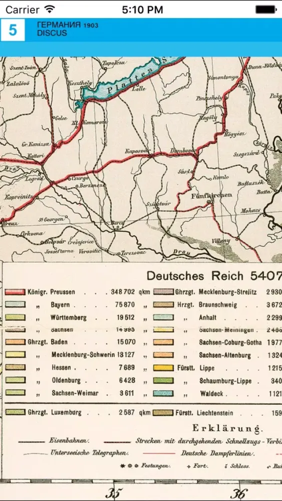 Screenshot di Germany 1903. Historical map.