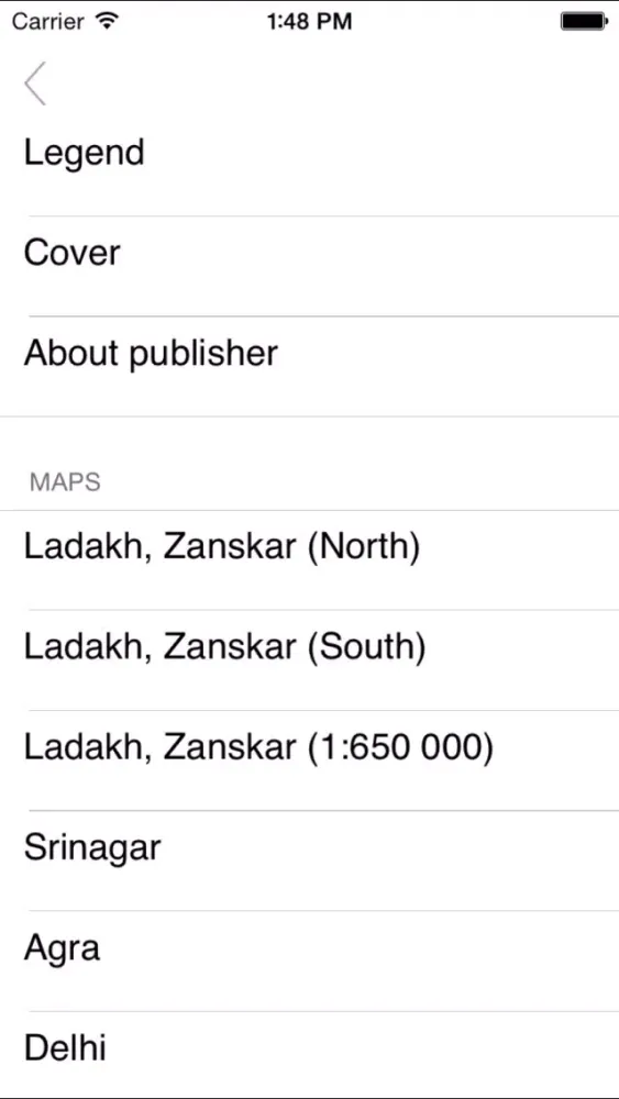 Capturas de pantalla de India: North. Tourist map.
