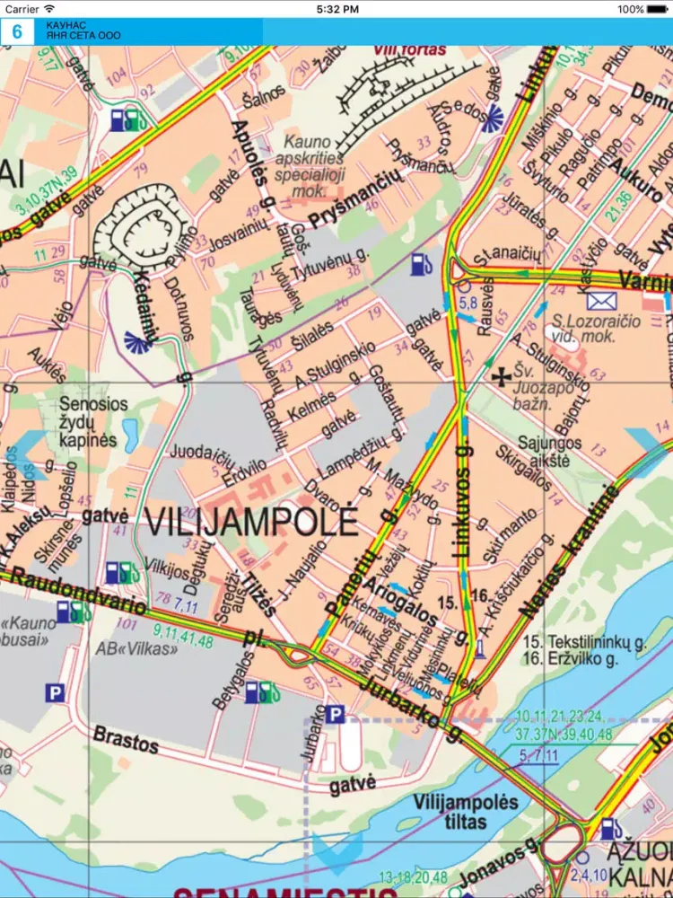 Captures d'écran de Kaunas. City plan. iPad 